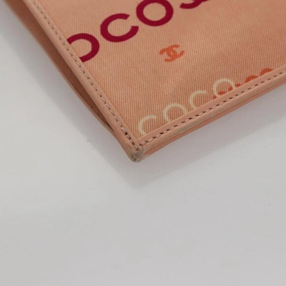 CHANEL Chain COCO Tote Bag Canvas Pink Gold CC Auth 105536 - Picture 10 of 16